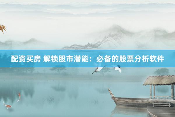 配资买房 解锁股市潜能：必备的股票分析软件