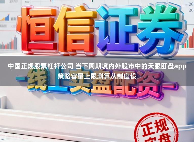 中国正规股票杠杆公司 当下周期境内外股市中的天眼盯盘app策略容量上限测算从制度设