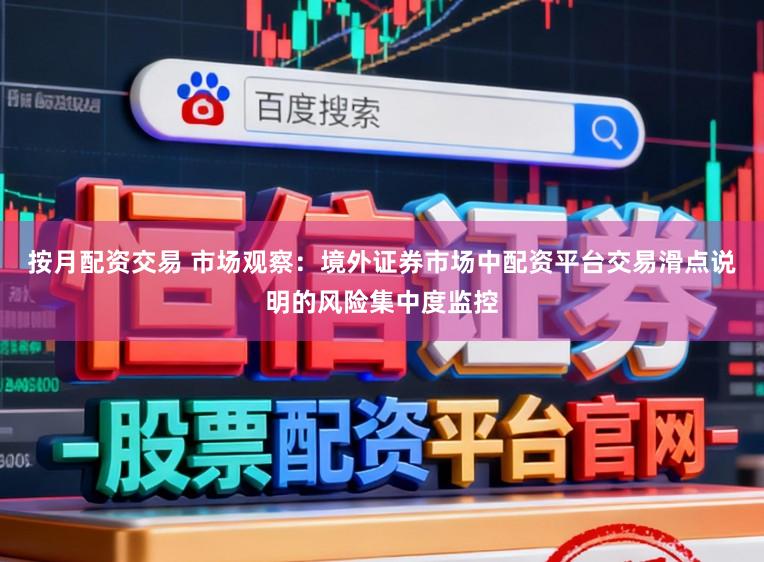 按月配资交易 市场观察：境外证券市场中配资平台交易滑点说明的风险集中度监控